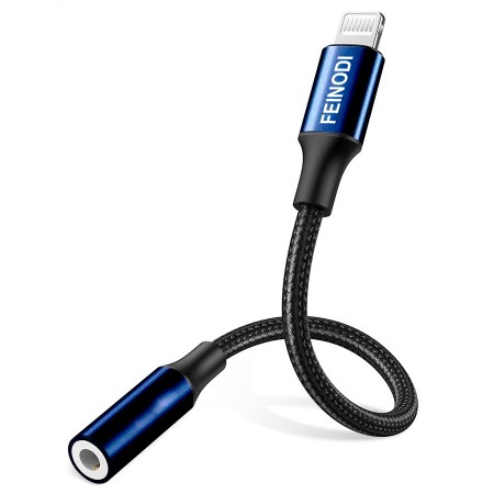 Conector Lightning a miniplug para audio iphone